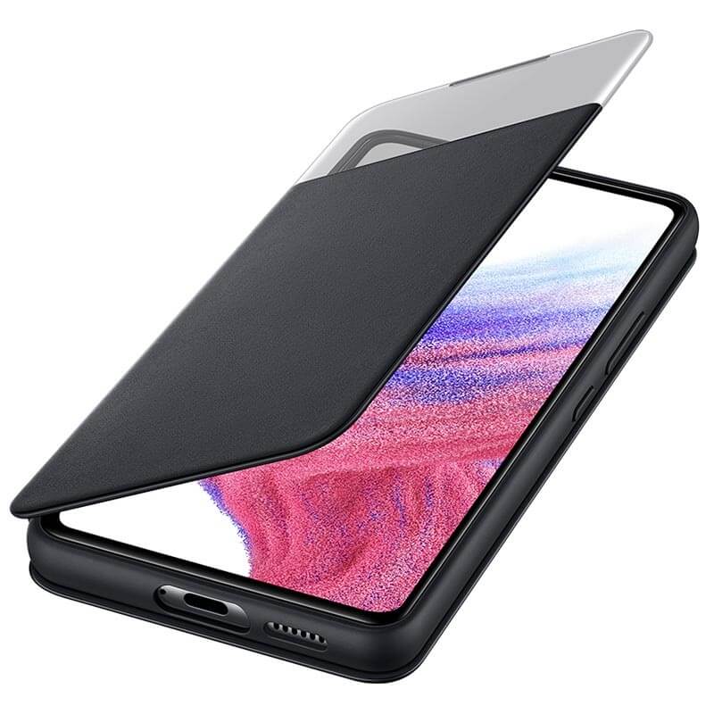 Оригинален Активен Калъф за Samsung A33 S-View Book Case EF-EA336PBE, Черен (2)