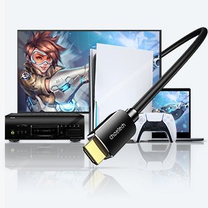 HDMI 8K Кабел 2.1, Choetech HDR Dynamic Cable 2m, Черен (3)
