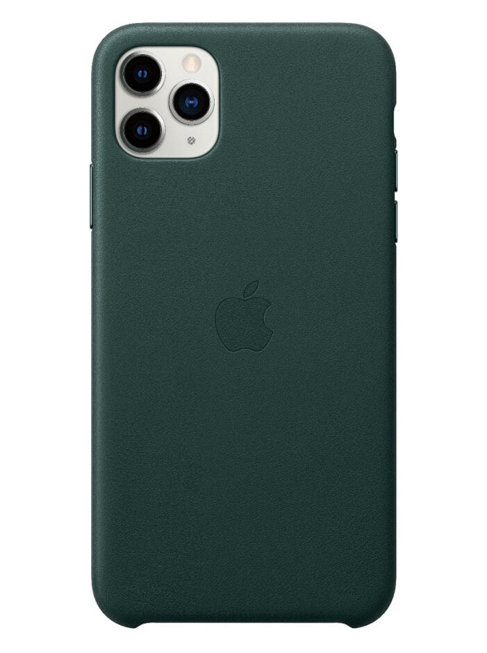 Оригинален Кожен Калъф за Apple iPhone 11 Pro Max, Leather Case MX0C2ZM/A, Зелен