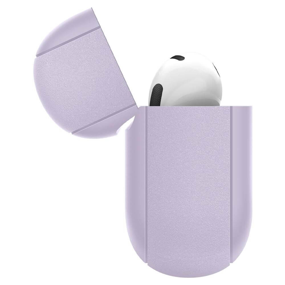 Противоударен Калъф за Apple AirPods 3, Spigen Thin Fit Case, Лилав (2)