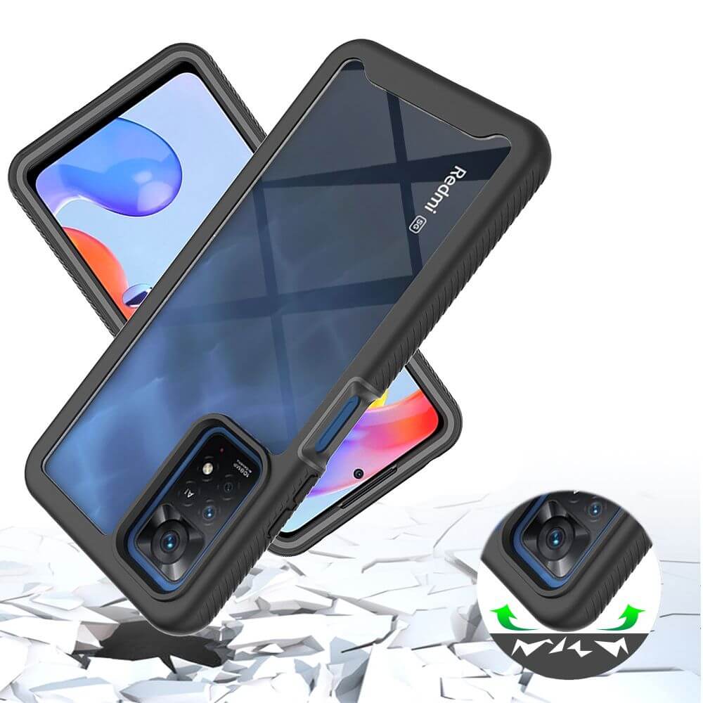 Цялостен Калъф за Xiaomi Redmi Note 11 Pro, Tech-Protect Defense 360 Case, Черен (3)