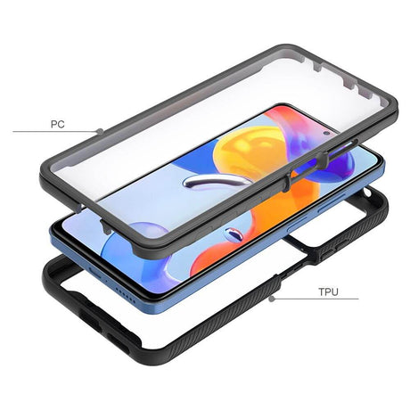 Цялостен Калъф за Xiaomi Redmi Note 11 Pro, Tech-Protect Defense 360 Case, Черен (5)
