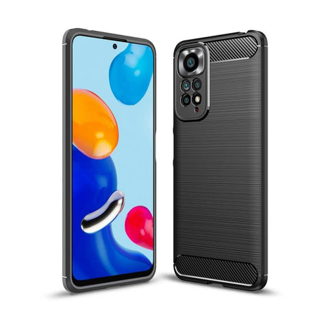 Защитен Калъф за Xiaomi Redmi Note 11, Tech-Protect Premium Carbon Case, Черен