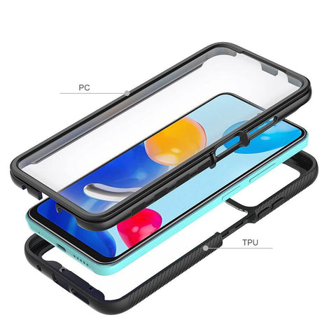 Цялостен Калъф за Xiaomi Redmi Note 11, Tech-Protect Defense 360 Case, Черен (5)