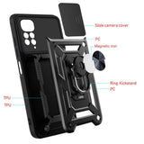 Калъф с Предпазител за Камера за Xiaomi Redmi Note 11, Tech-Protect Kickstand Pro Case, Черен (6)