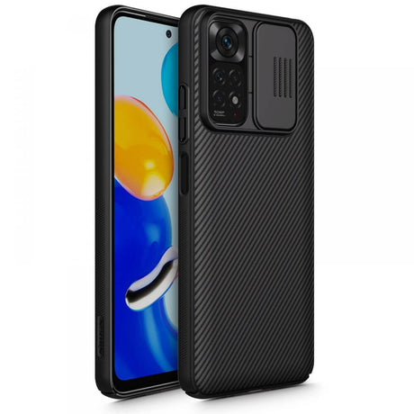 Калъф с Плъзгач за Камера за Xiaomi Redmi Note 11, Nillkin CamShield Case, Черен