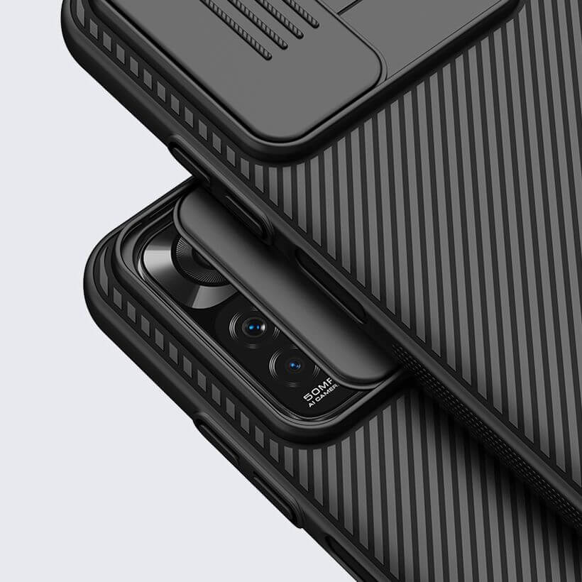Калъф с Плъзгач за Камера за Xiaomi Redmi Note 11, Nillkin CamShield Case, Черен (3)
