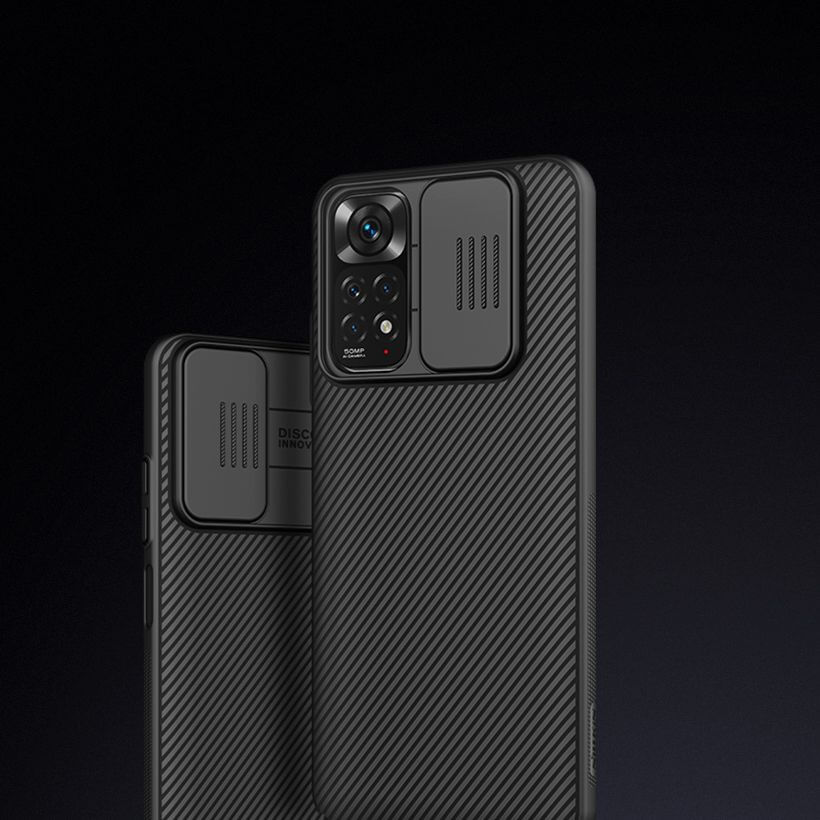 Калъф с Плъзгач за Камера за Xiaomi Redmi Note 11, Nillkin CamShield Case, Черен (5)