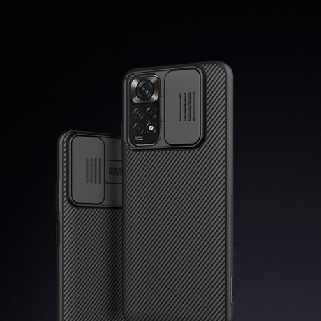 Калъф с Плъзгач за Камера за Xiaomi Redmi Note 11, Nillkin CamShield Case, Черен (5)