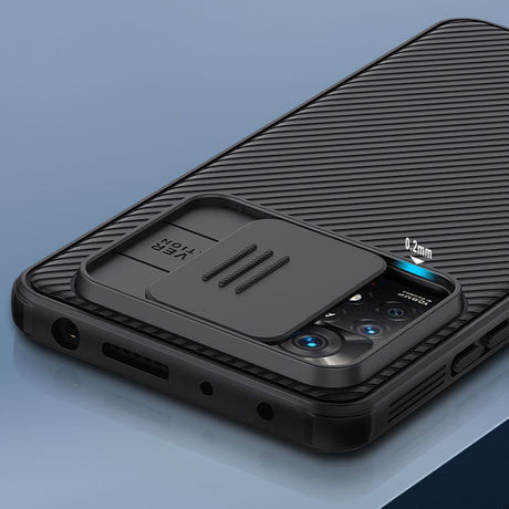 Калъф с Плъзгач за Камера за Xiaomi Redmi Note 11 Pro, Nillkin CamShield Case, Черен (2)