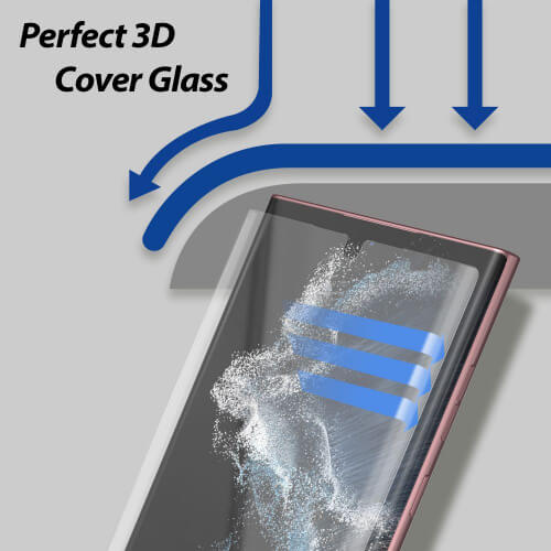 Стъклен Протектор за Samsung S22 Ultra, Whitestone Dome UV Glass x2, Прозрачен (4)