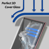 Стъклен Протектор за Samsung S22 Ultra, Whitestone Dome UV Glass x2, Прозрачен (4)