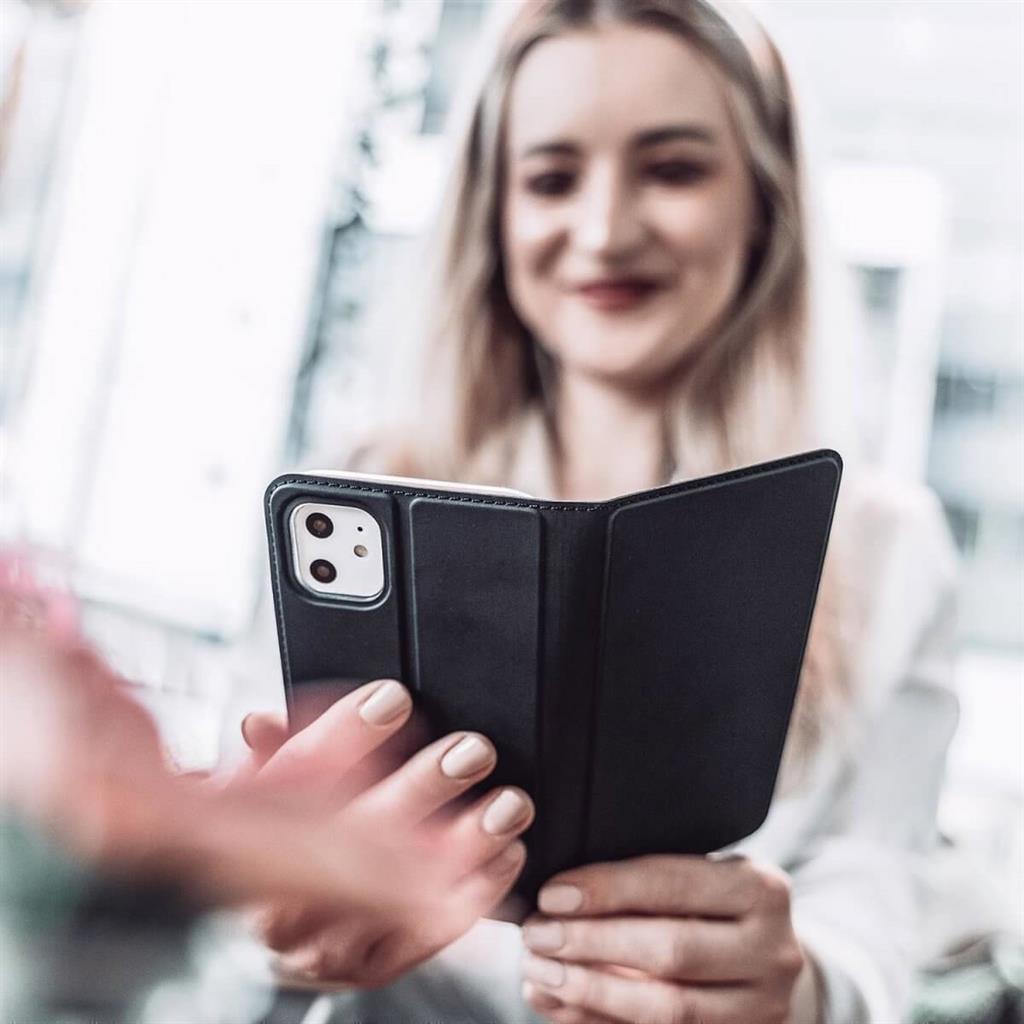 Кожен Калъф за Samsung A20e, 4Smarts Urban Lite Book Case, Черен (4)