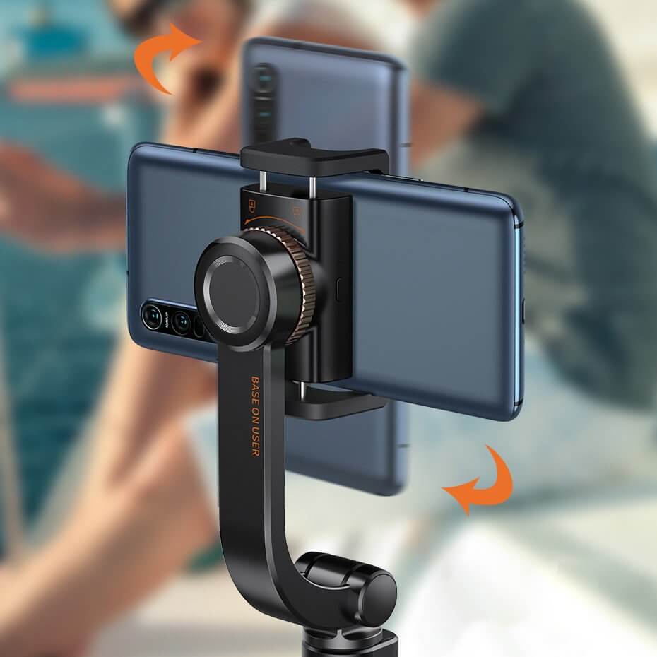 Гимбал-Селфи Стик с Трипод, Baseus Gimbal Folding Stabilizer, Черен (4)