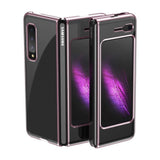 Поликарбонатен Калъф за Samsung Galaxy Z Fold 1, Electroplating Frame Case, Розов
