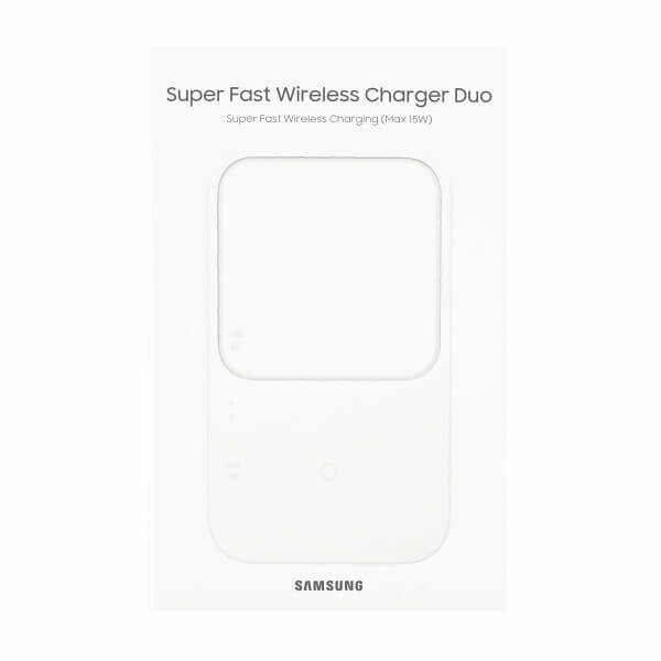 Безжично Зарядно за Samsung Wireless Charger Duo Pad EP-P5400BWE 15W, Бял (3)