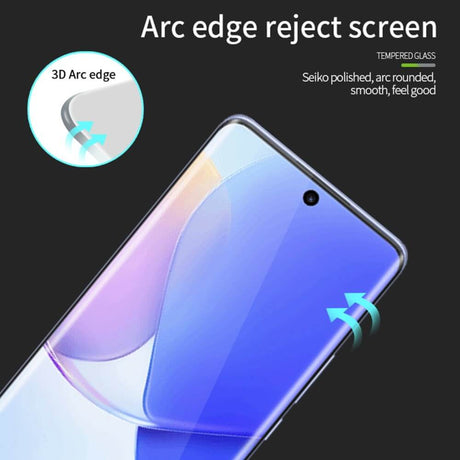 Стъклен Протектор за Huawei P50 Pro, Mocolo 3D Full Glue Glass, Прозрачен (3)