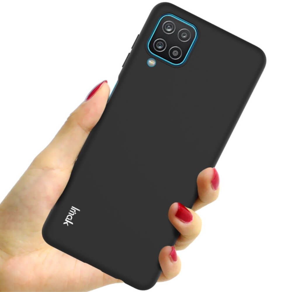 Силиконов Калъф за Samsung A12, Imak UC-2 Case, Черен (3)