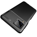 Силиконов Калъф за Samsung A12, New Carbon Case, Черен (3)