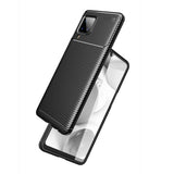 Силиконов Калъф за Samsung A12, New Carbon Case, Черен (2)