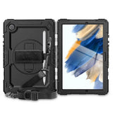 Калъф с Дръжка за Samsung Tab A8 10.5, Tech-Protect Solid360 Case, Черен