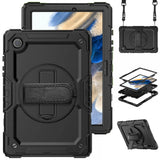 Калъф с Дръжка за Samsung Tab A8 10.5, Tech-Protect Solid360 Case, Черен (3)