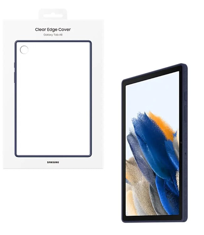 Оригинален Калъф за Samsung Tab A8 10.5, Clear Edge Cover Case EF-QX200TNEGWW, Син (6)