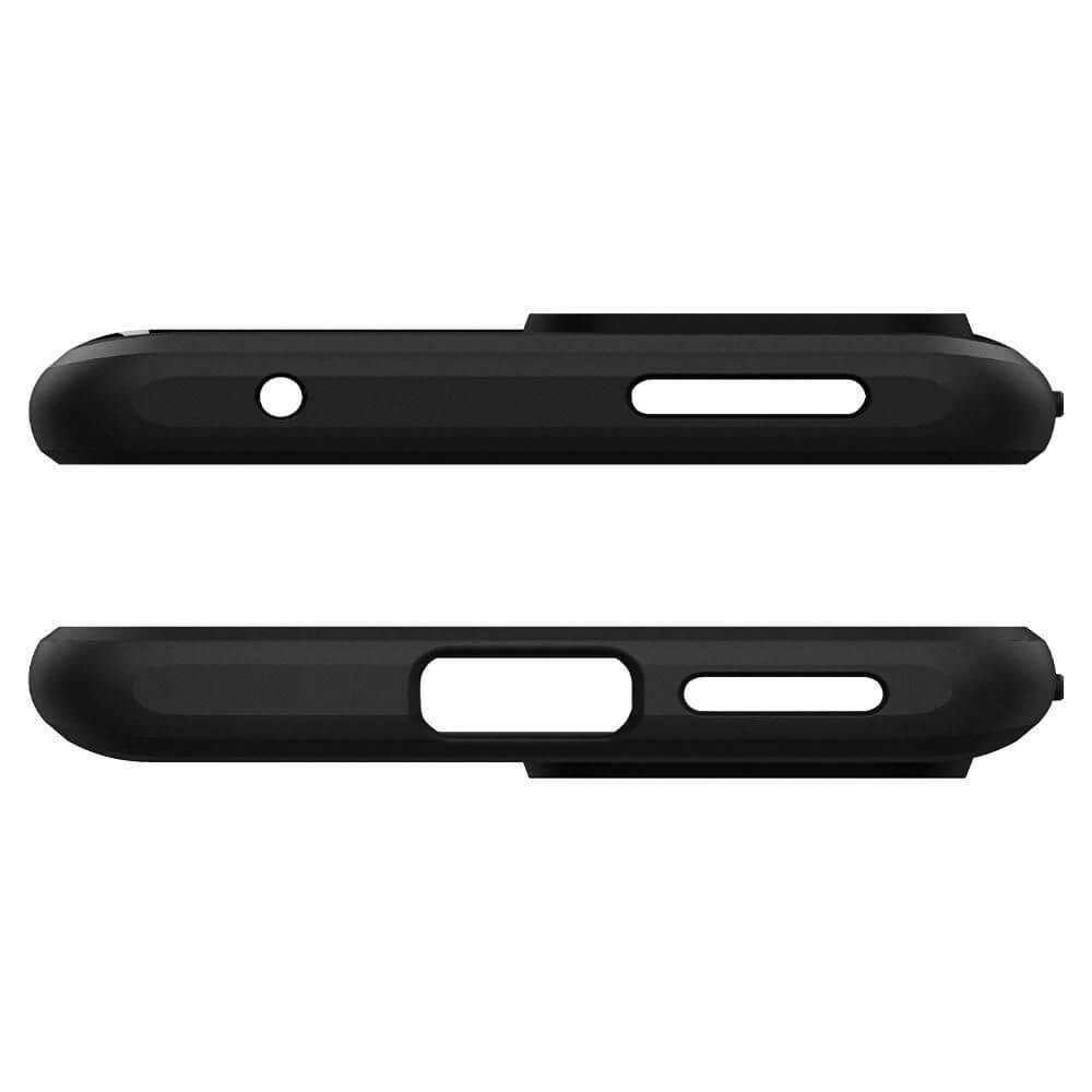 Противоударен Силиконов Калъф за Xiaomi 11T, Spigen Rugged Armor Case, Черен (7)