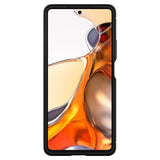 Противоударен Силиконов Калъф за Xiaomi 11T, Spigen Rugged Armor Case, Черен (3)