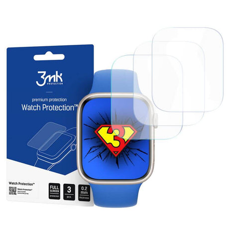 Протектор за Apple Watch 41 mm, 3MK Flexy Glass, Прозрачен
