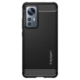 Противоударен Калъф за Xiaomi 12 Pro, Spigen Rugged Armor Case, Черен (2)