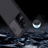 Калъф с Плъзгач за Камера за Xiaomi Poco F4, Nillkin CamShield Case, Черен (3)