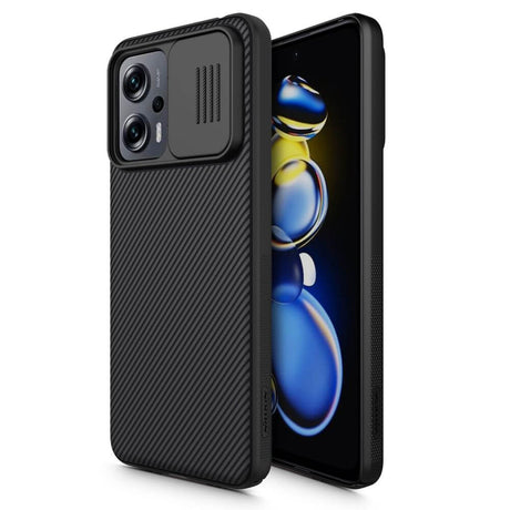 Калъф с Плъзгач за Камера за Xiaomi Poco X4 GT, Nillkin CamShield Case, Черен