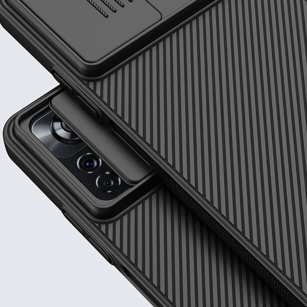 Калъф с Плъзгач за Камера за Xiaomi Poco X4 Pro 5G, Nillkin CamShield Case, Черен (3)