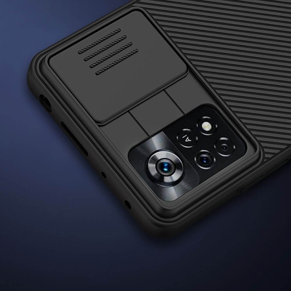 Калъф с Плъзгач за Камера за Xiaomi Poco X4 Pro 5G, Nillkin CamShield Case, Черен (4)