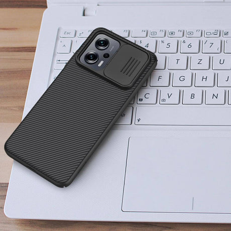 Калъф с Плъзгач за Камера за Xiaomi Poco X4 GT, Nillkin CamShield Case, Черен (5)