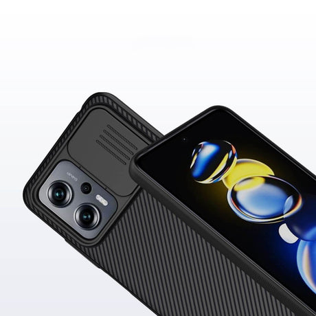 Калъф с Плъзгач за Камера за Xiaomi Poco X4 GT, Nillkin CamShield Case, Черен (4)