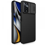 Калъф с Плъзгач за Камера за Xiaomi Poco X4 Pro 5G, Nillkin CamShield Case, Черен