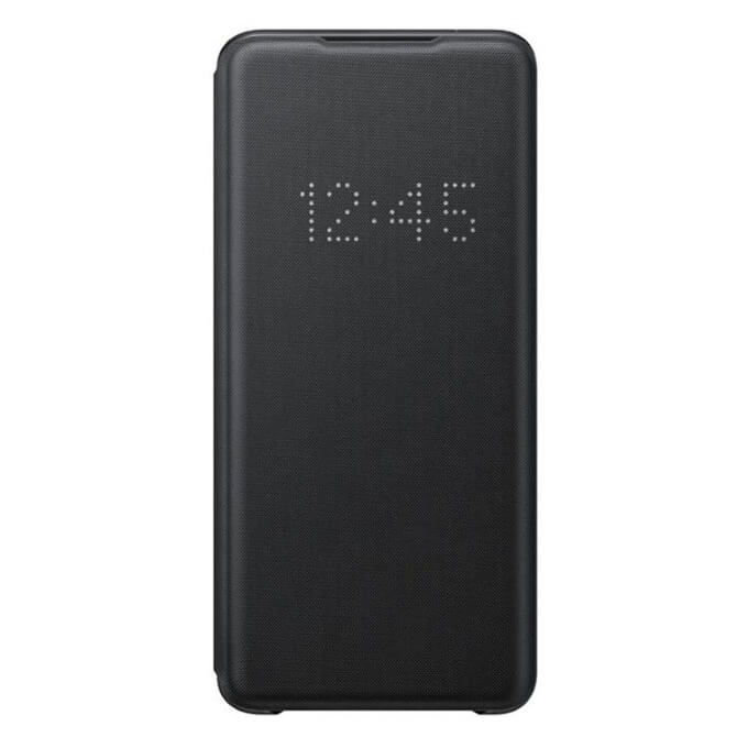 Оригинален Активен Калъф за Samsung S20 Ultra Led View Cover Book Case EF-NG988PBEGEU, Черен