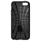 Противоударен Калъф за iPhone SE-5S-5, Spigen Rugged Armor Case, Черен (5)