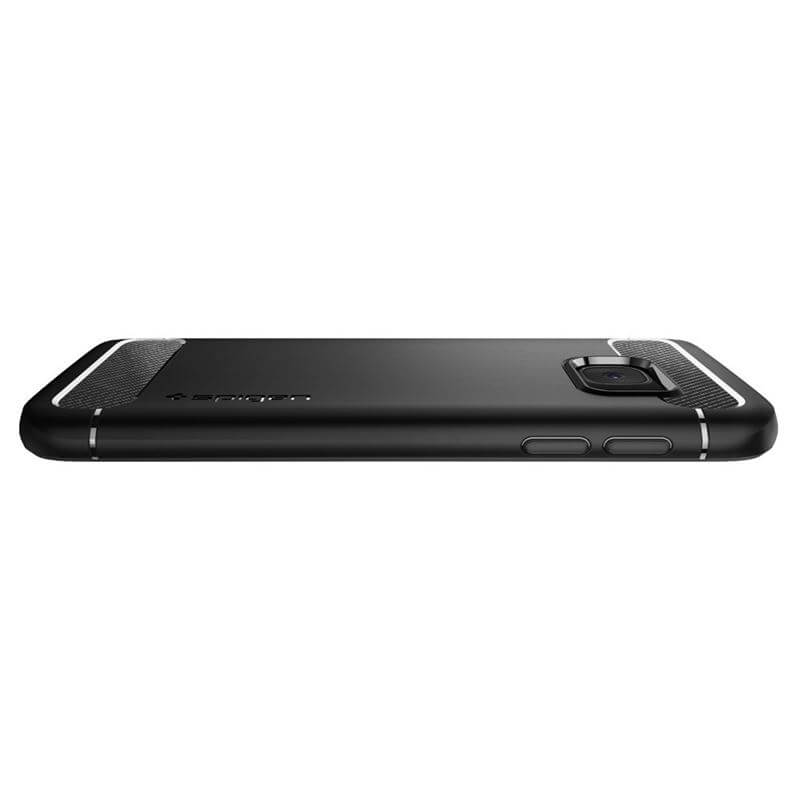 Противоударен Калъф за Samsung S7, Spigen Rugged Armor Case, Черен (6)