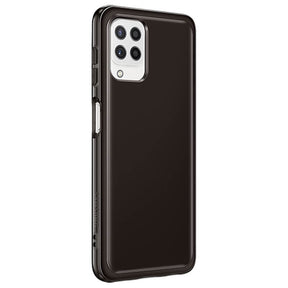 Оригинален Силиконов Калъф за Samsung A22 4G, Soft Clear Cover Case EF-QA225TBEGEU, Черен