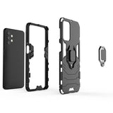 Калъф с Пръстен-Стойка за Samsung A13 5G, Kickstand Armor Case, Черен (6)