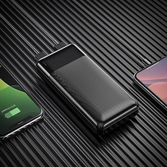 Външна Батерия с USB-C, Hoco J72A Power Bank 20000mAh, Черен (3)