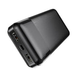 Външна Батерия с USB-C, Hoco J72A Power Bank 20000mAh, Черен