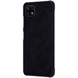 Калъф за Samsung A22 5G, Nillkin Qin Leather Book Case, Черен (2)