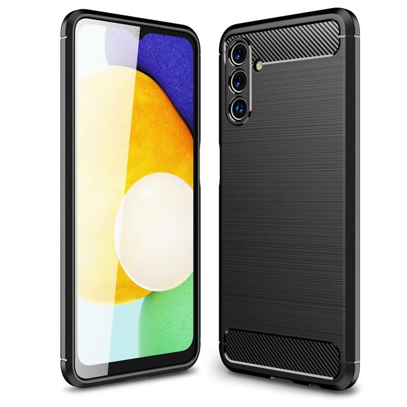 Защитен Калъф за Samsung A13 5G, Premium Carbon Case, Черен