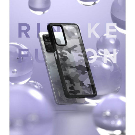 Противоударен Калъф за Xiaomi Redmi Note 11 Pro, Ringke Fusion Matte Camo, Черен (6)