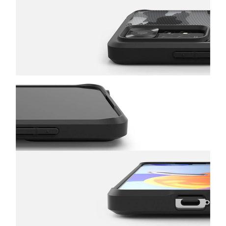 Противоударен Калъф за Xiaomi Redmi Note 11 Pro, Ringke Fusion Matte Camo, Черен (2)