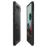 Противоударен Калъф за Google Pixel 6A, Spigen Thin Fit Case, Черен (3)